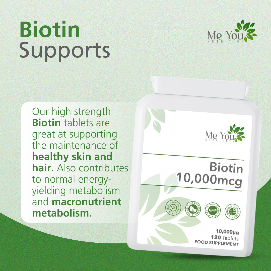 Biotin 10000µg 120 Tablets