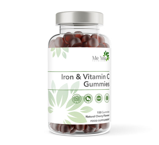 Iron & Vitamin C - 150 Natural Cherry Flavour Gummies